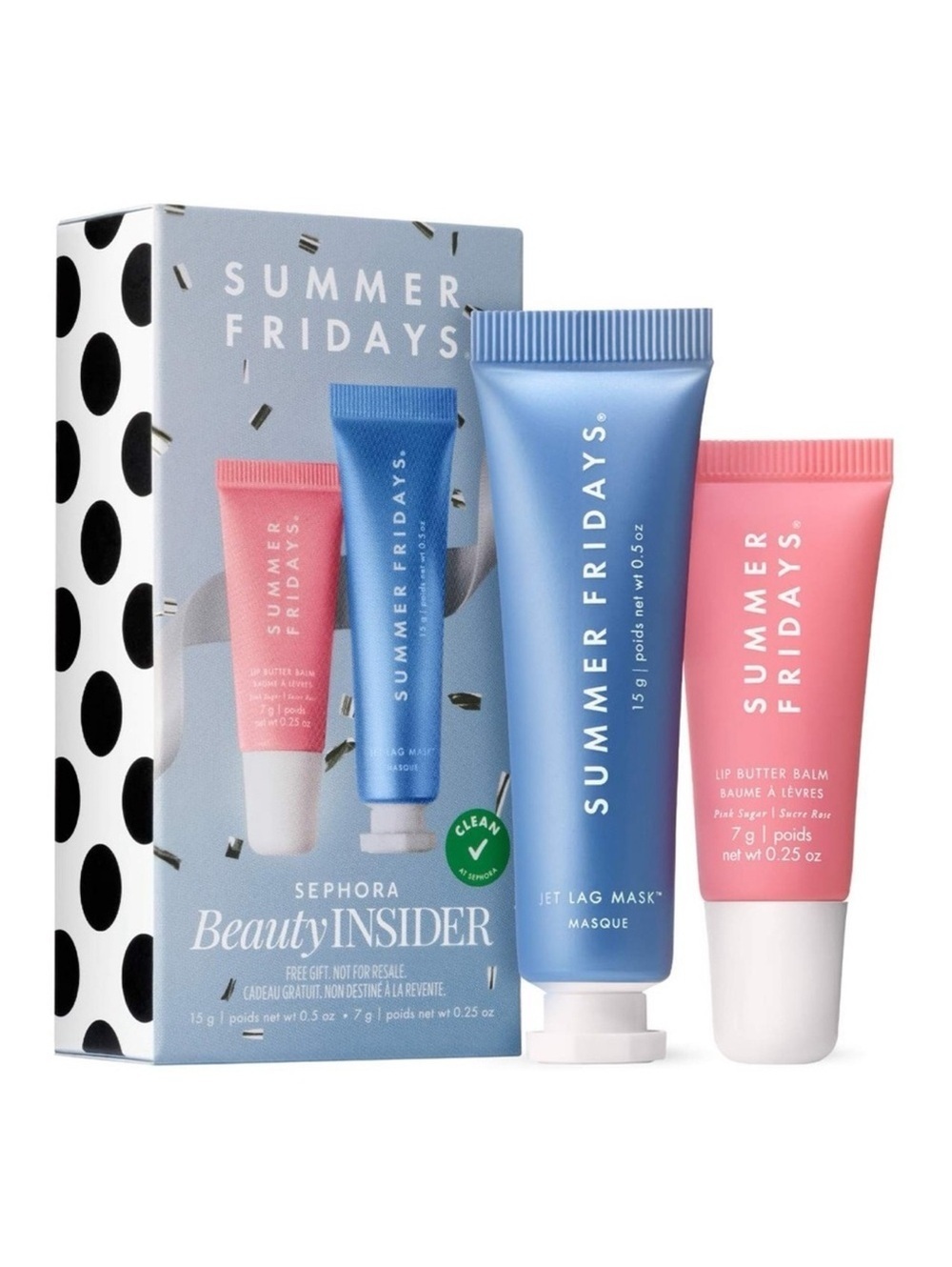 Summer Fridays Skincare Duo Sephora INSIDER Lip Butter Balm & Jet Lag Eye Mask